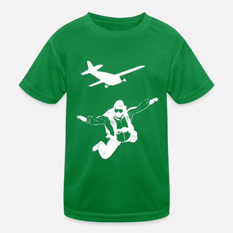 glider parachute drone Kinder Funktions-T-Shirt