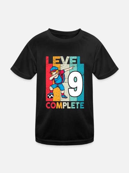 I'm already 9 | 9th Birthday Boys Football - Kids Functional T-Shirt - black - Front
