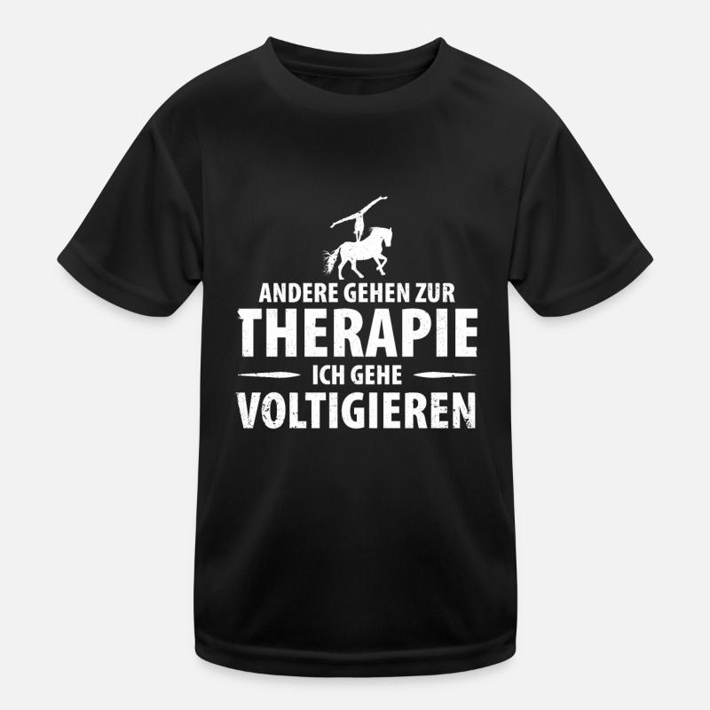 Pferde Pferd Voltigierer Voltigieren Volti Kinder Funktions-T-Shirt