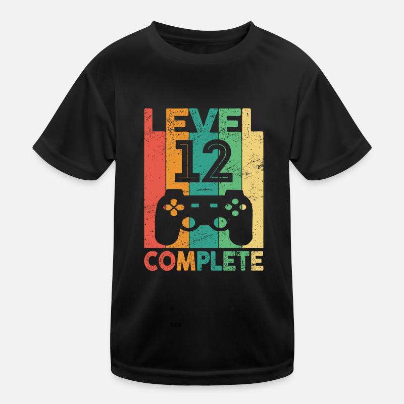 J’ai 12 | 12e anniversaire Garçons Gaming T-shirt sport Enfant