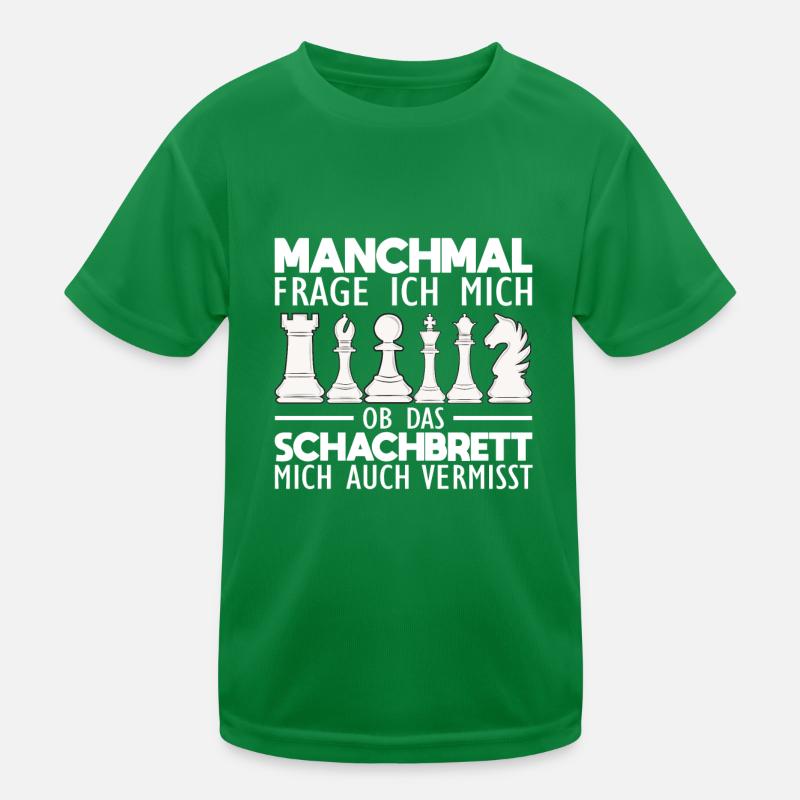 Schach Sprüche Kinder Funktions-T-Shirt
