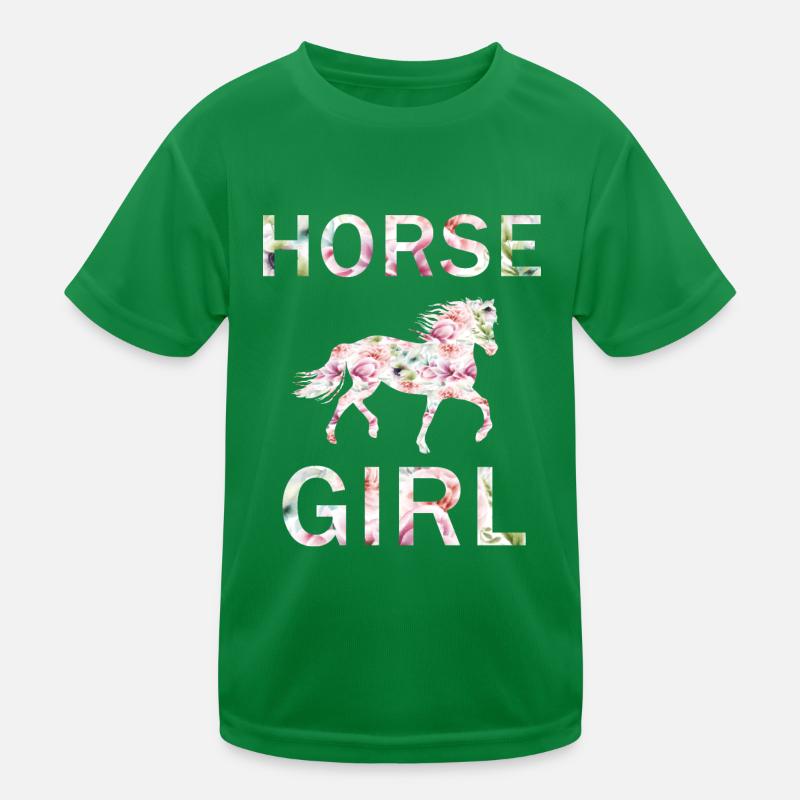 fille de cheval T-shirt sport Enfant