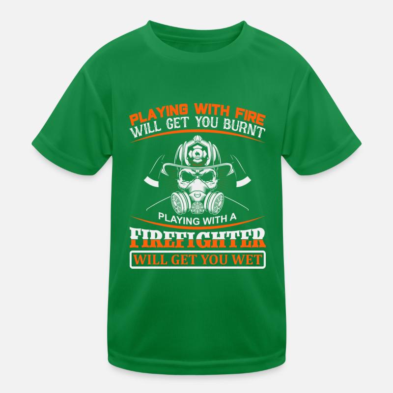 Pompier Pompier Hache Pompier Pompier Volontaire T-shirt sport Enfant