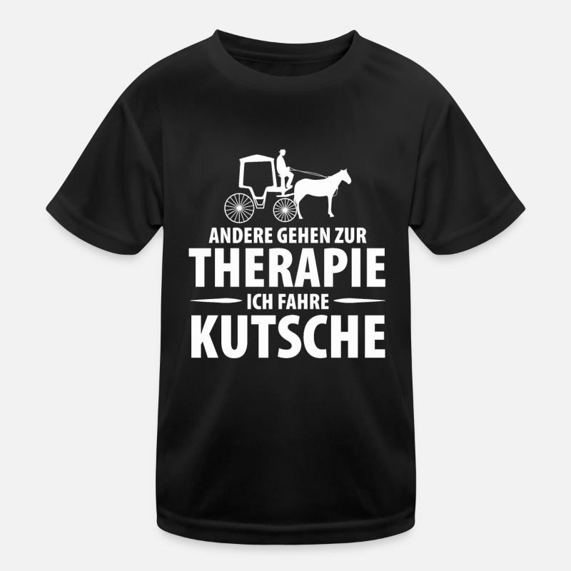 Kutscher Kutsche Pferdekutscher Kutschieren Kinder Funktions-T-Shirt