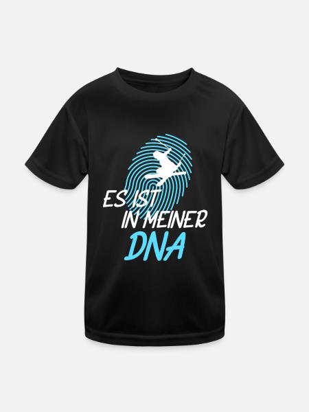 Ski SKifahren Skifahrer Skiurlaub - Kinder Funktions-T-Shirt - Schwarz - Vorne