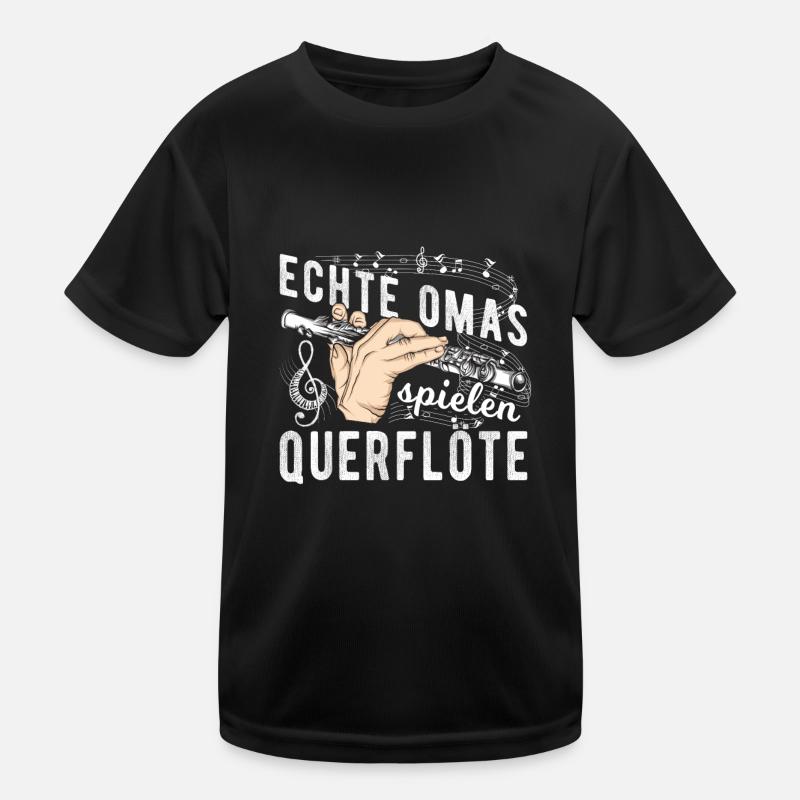 Musik Instrument Flöte | Querflöte Kinder Funktions-T-Shirt