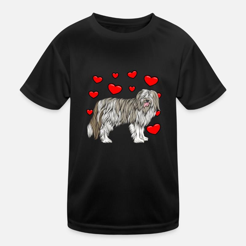 Bearded Collie Kinder Funktions-T-Shirt