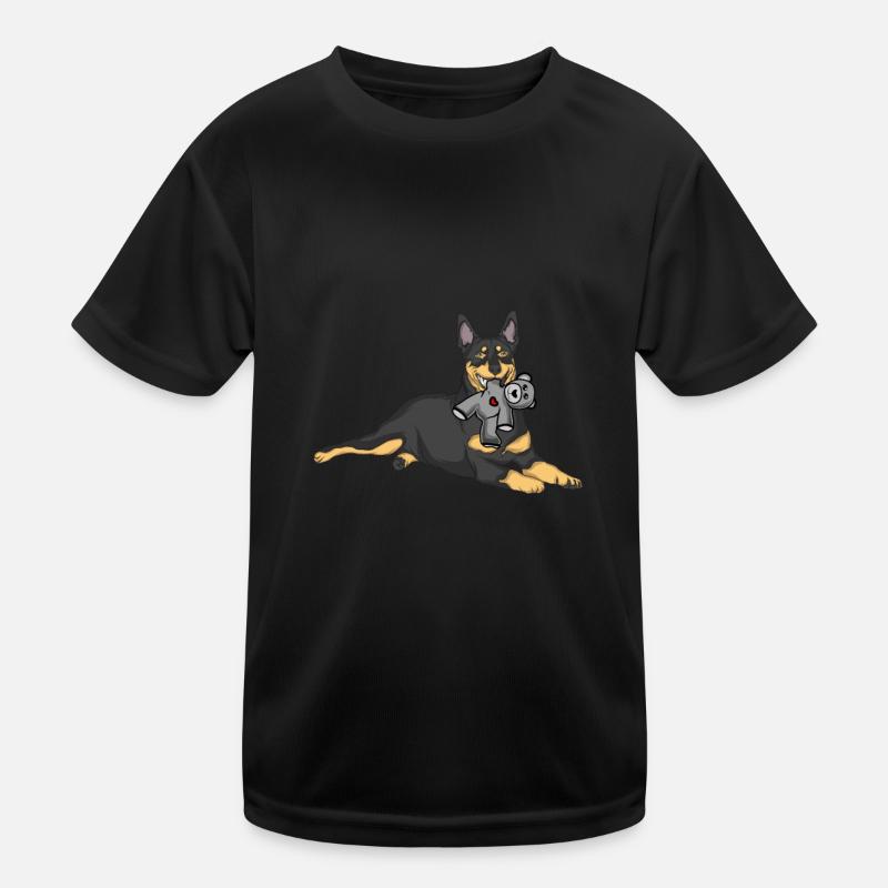 Australian Kelpie Stofftier Kinder Funktions-T-Shirt