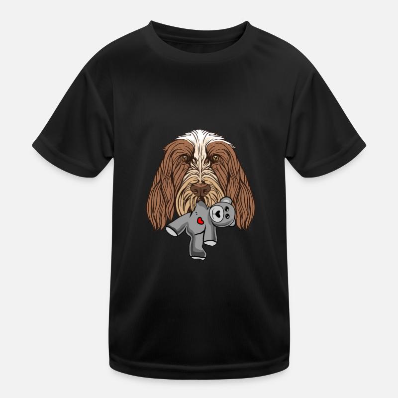 Spinone Stofftier Kinder Funktions-T-Shirt