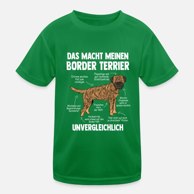 Border Terrier Kinder Funktions-T-Shirt