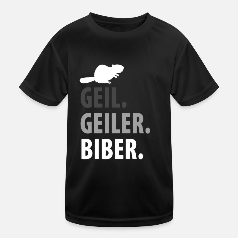 Biber Kinder Funktions-T-Shirt