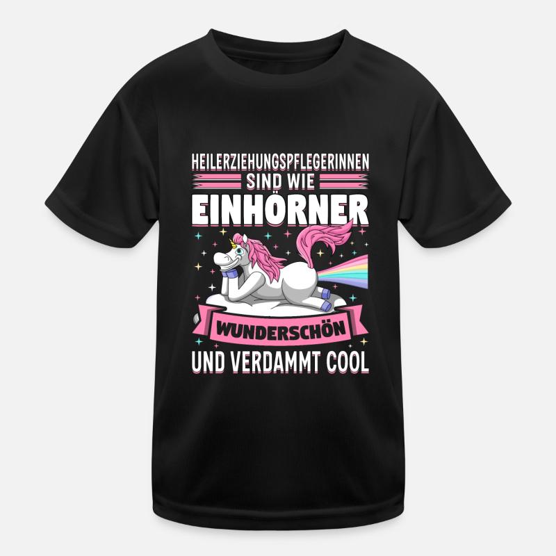 Heilerziehungspfleger - Kinder Funktions-T-Shirt - Schwarz
