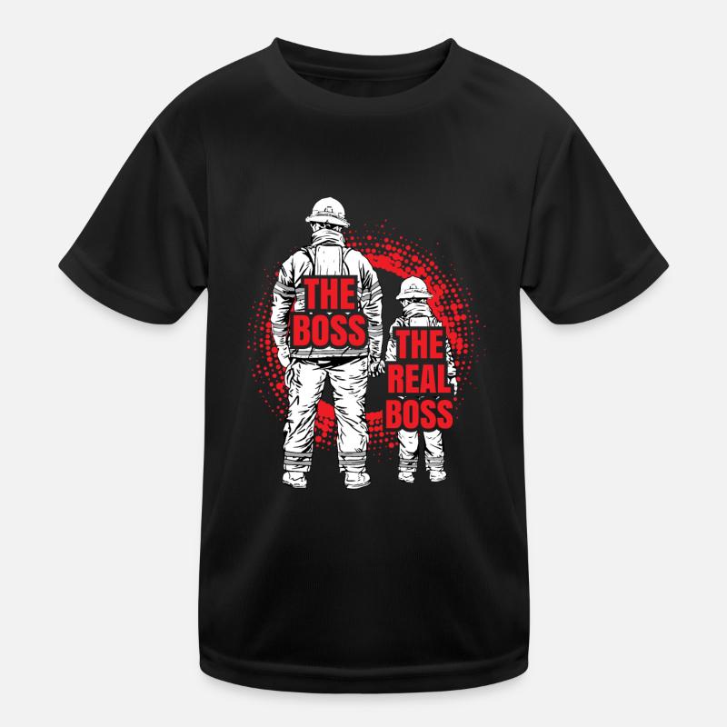 Fire brigade father son partner look Kids Functional T-Shirt