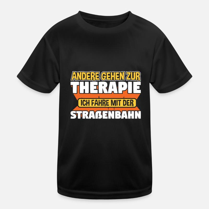 Straßenbahn Straßenbahnfahrer S-Bahn Kinder Funktions-T-Shirt