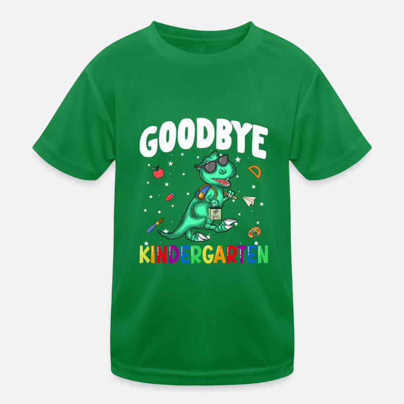 Goodbye Kindergarten Dino School Bag Kids Functional T-Shirt
