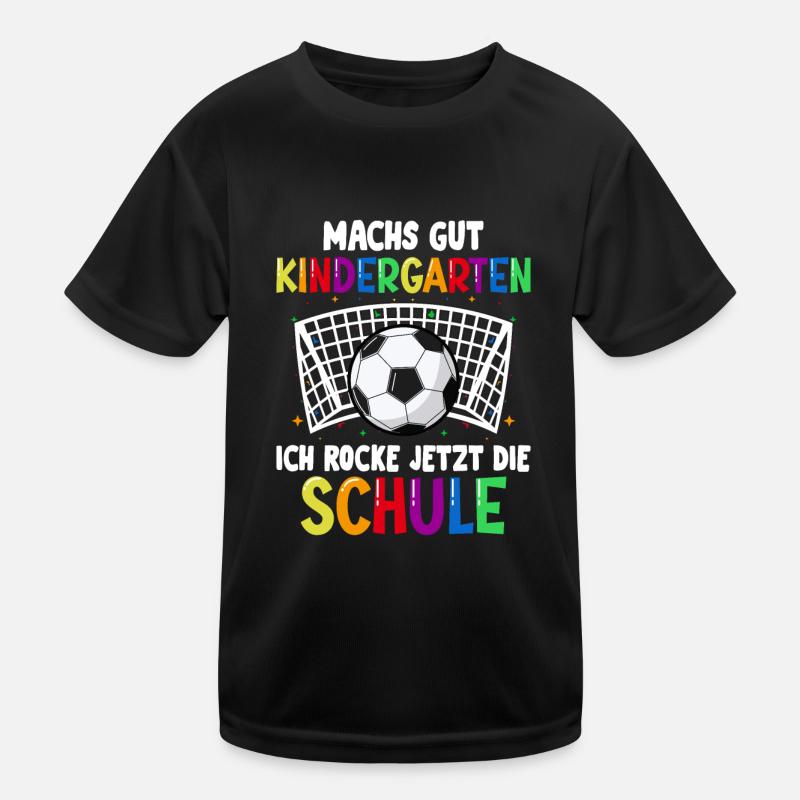 Schulkind Einschulung Fußball Schulstart Schule Kinder Funktions-T-Shirt
