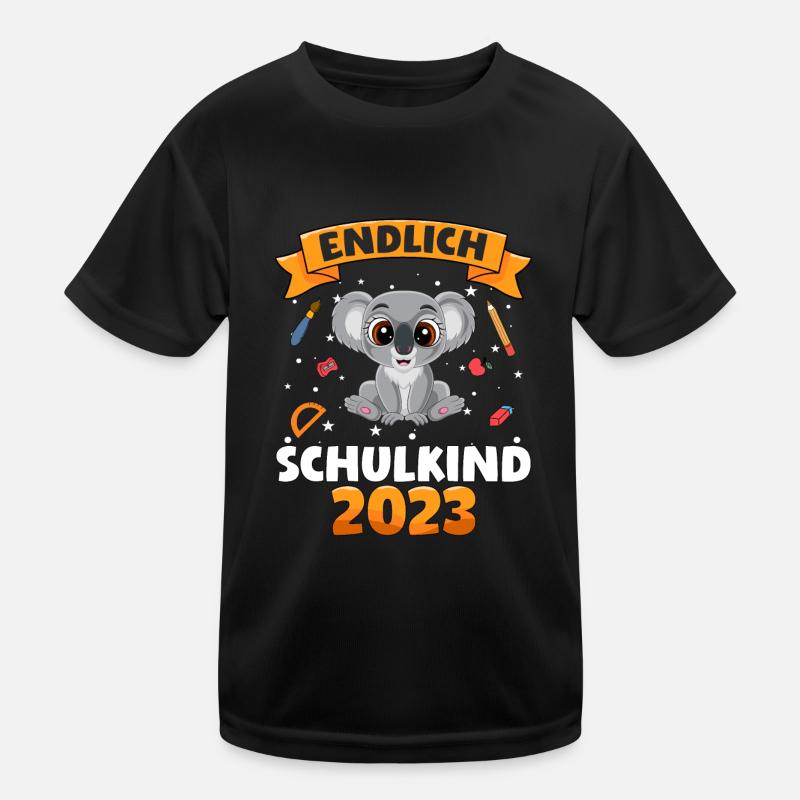 Einschulung Schulkind 2023 Geschenk 1. Klasse Kinder Funktions-T-Shirt