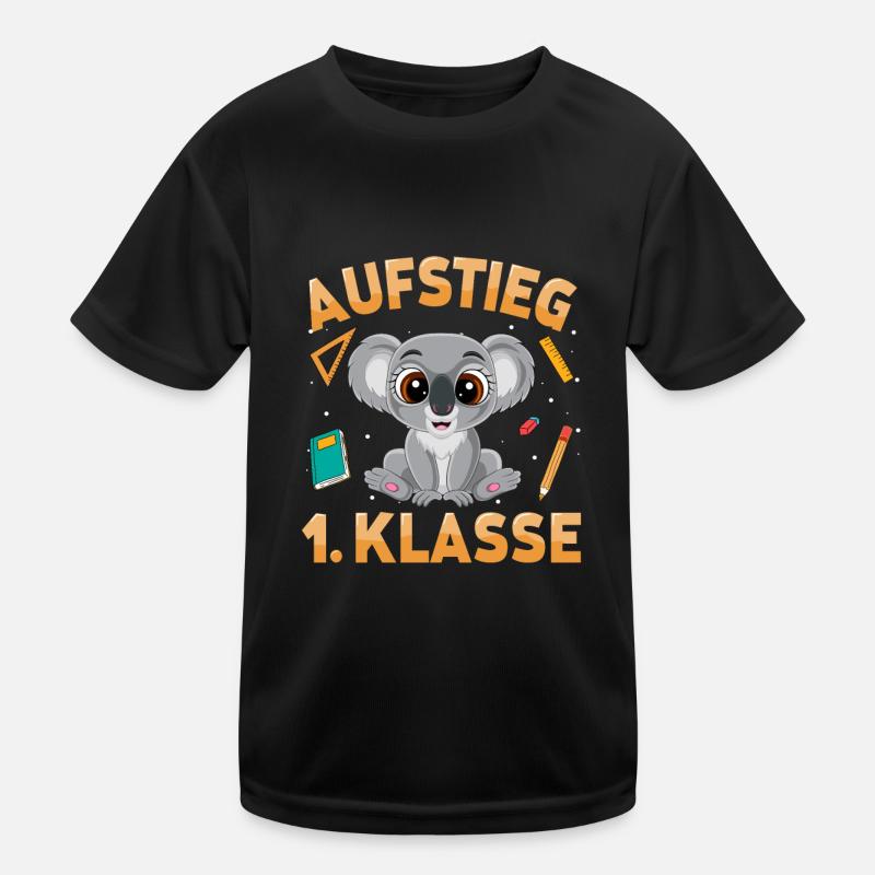 Aufstieg 1. Klasse Koala Kinder Funktions-T-Shirt