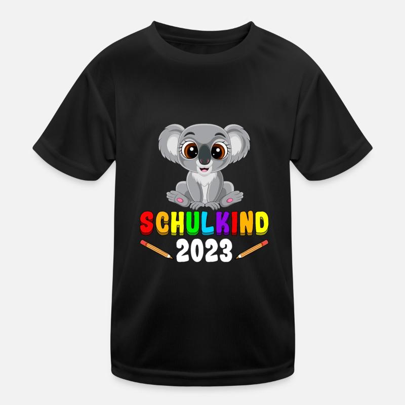 Schulkind 2023 Koala Kinder Funktions-T-Shirt