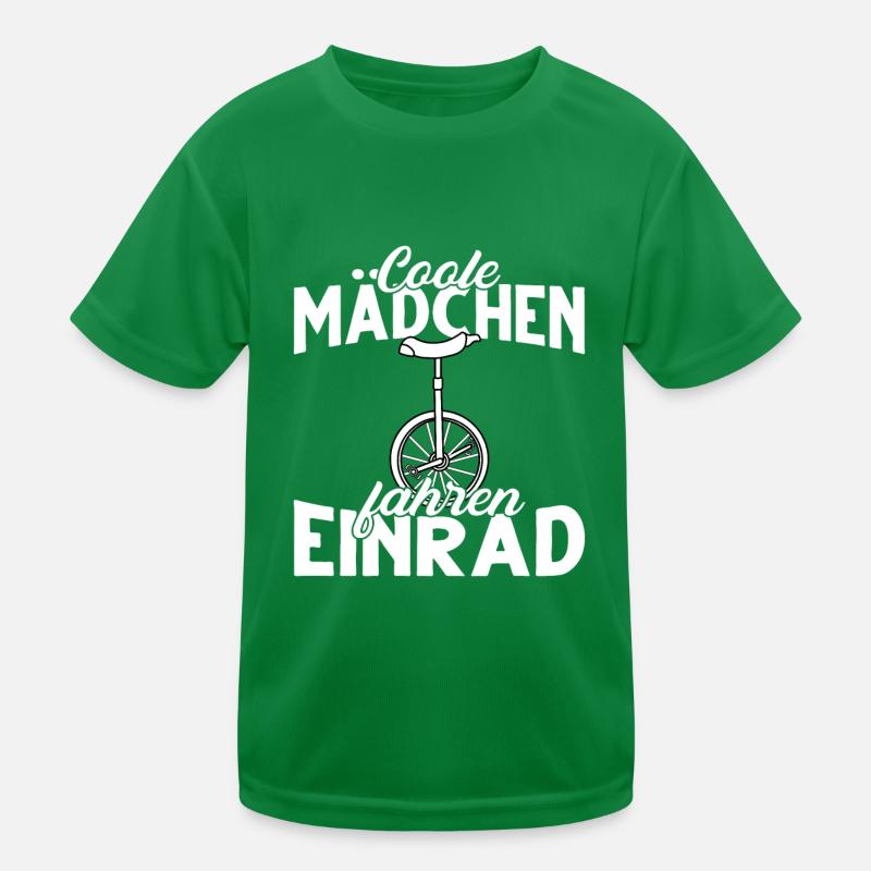 Einrad Kinder Funktions-T-Shirt