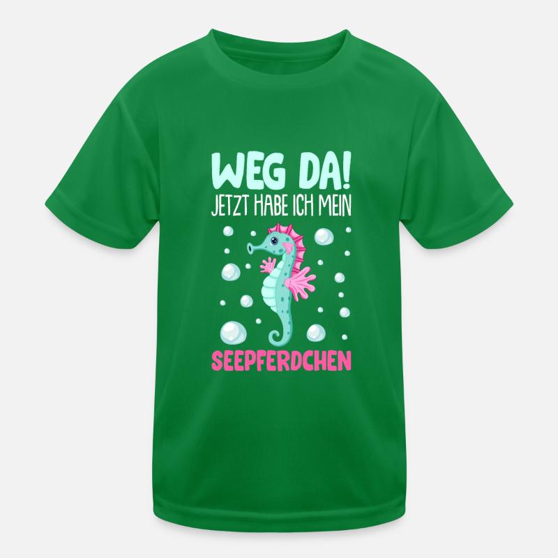 Seepferdchen Abzeichen Seepferdchen bestanden 2022 Kinder Funktions-T-Shirt