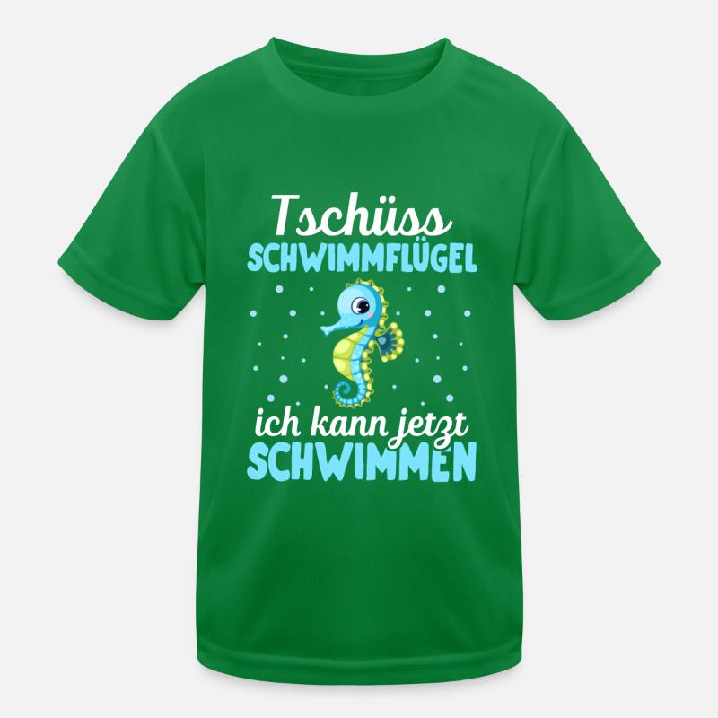 Seepferdchen Abzeichen Seepferdchen bestanden Kinder Funktions-T-Shirt