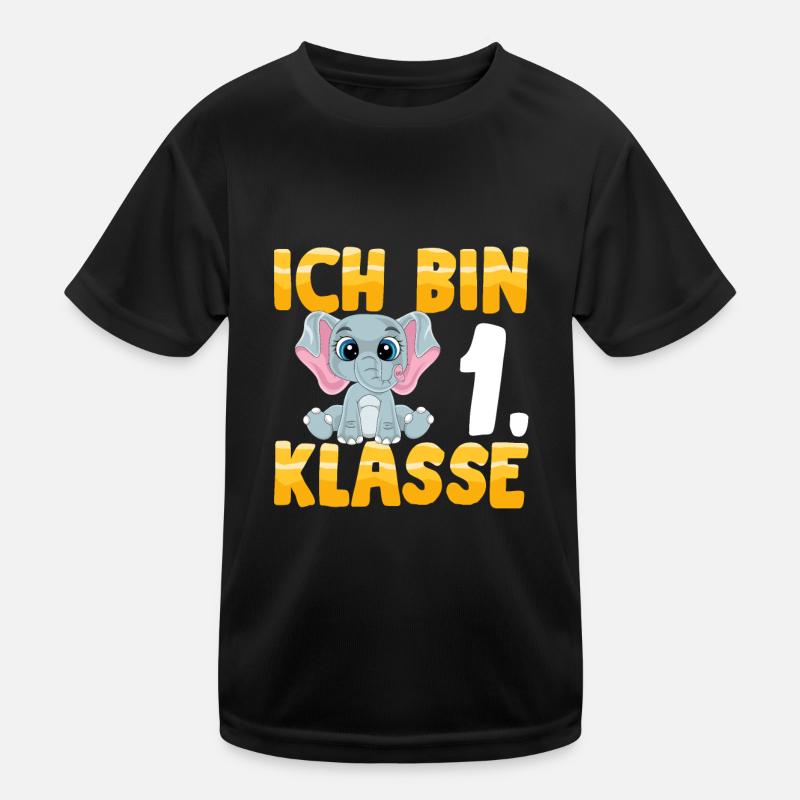 Ich bin 1. Klasse Kinder Funktions-T-Shirt