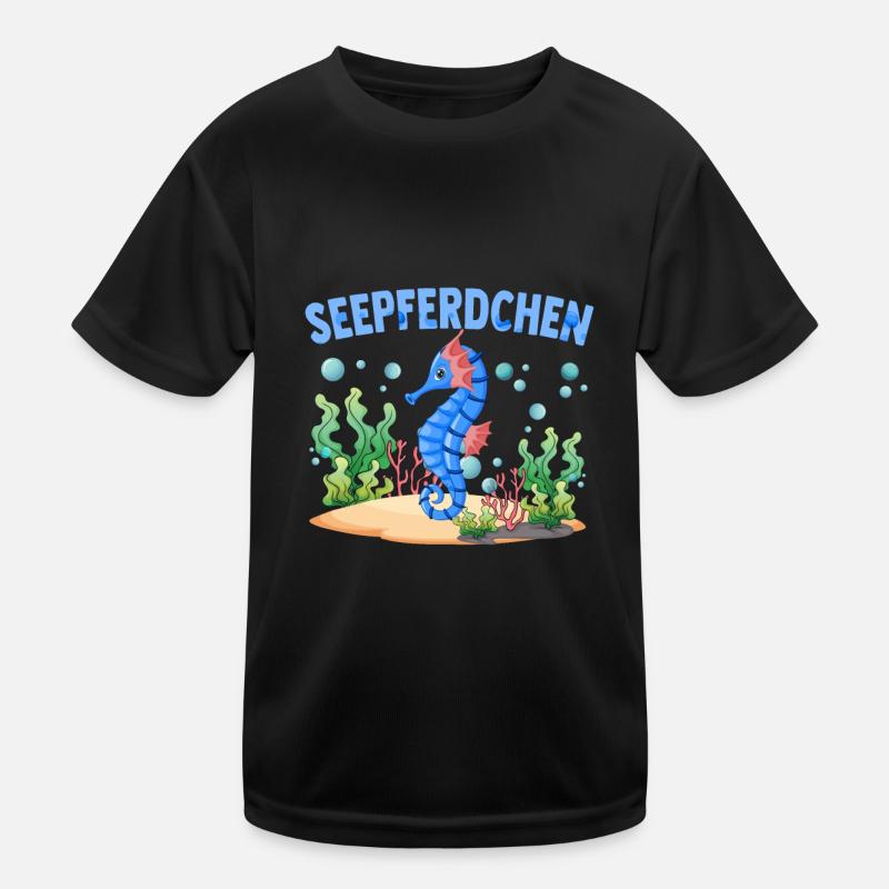 Seepferdchen Abzeichen Seepferdchen bestanden Kinder Funktions-T-Shirt