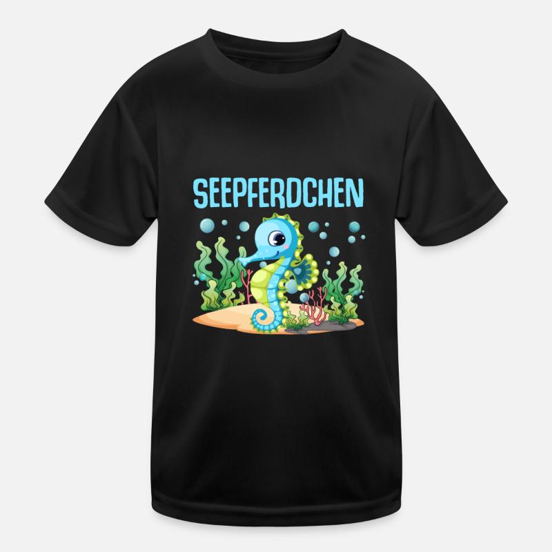 Seepferdchen Abzeichen Seepferdchen bestanden Kinder Funktions-T-Shirt