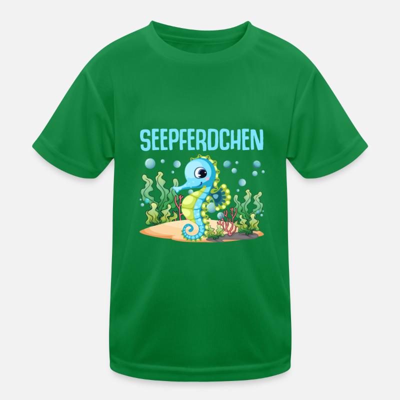 Seepferdchen Abzeichen Seepferdchen bestanden Kinder Funktions-T-Shirt