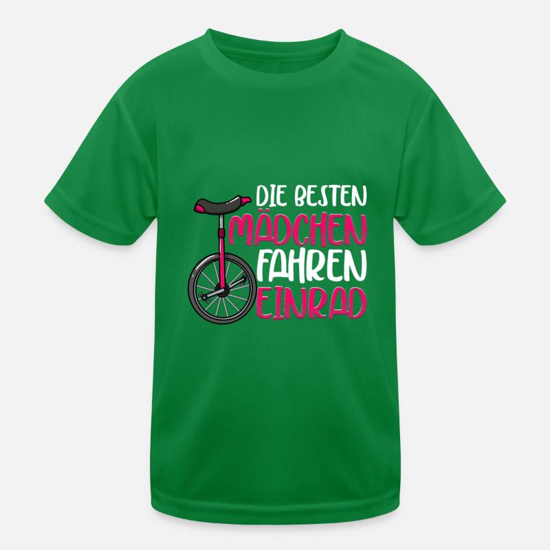 Einrad Kinder Funktions-T-Shirt