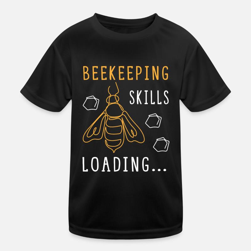 Beekeeping Skills Bee Honey Wildlife Bee Keeper Kids Functional T-Shirt