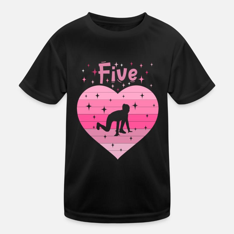 5. Geburtstag Tochter Mädchen Leichtathletik Kinder Funktions-T-Shirt