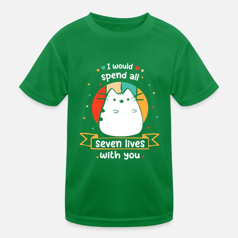 Katze lustiger Katzen Spruch Kätzchen Comic Kater Kinder Funktions-T-Shirt