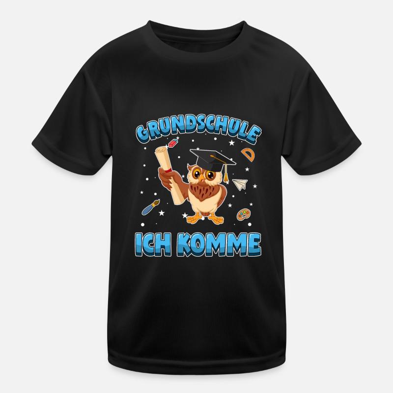 Grundschule ich komme Einschulung 1. Klasse Kinder Funktions-T-Shirt