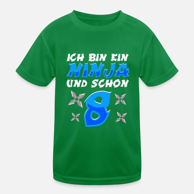 Kostüm Ninja 8. Geburtstag Junge Kinder Funktions-T-Shirt