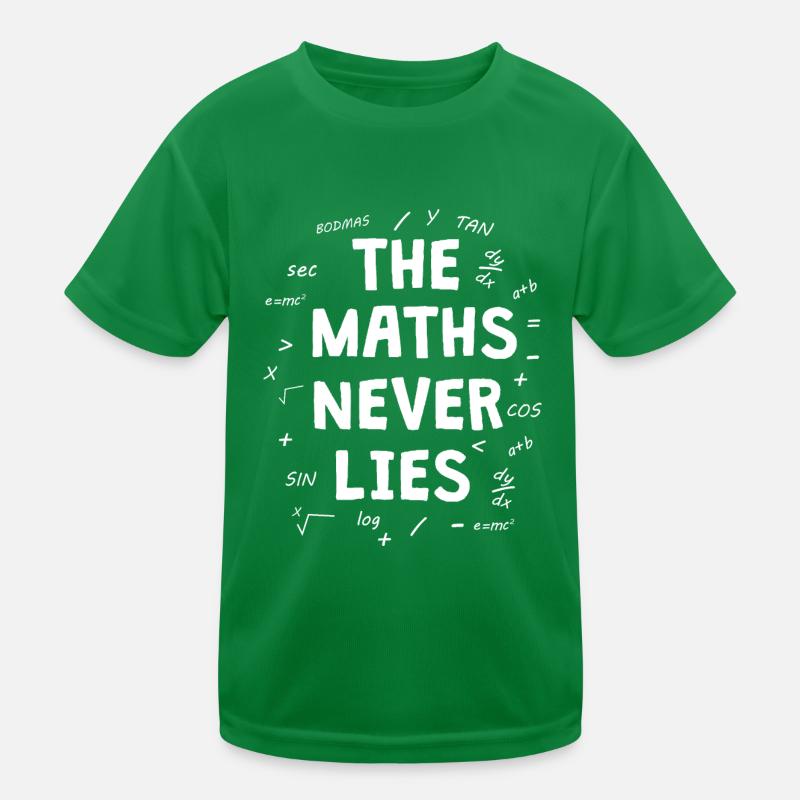 The maths never lies Kids Functional T-Shirt