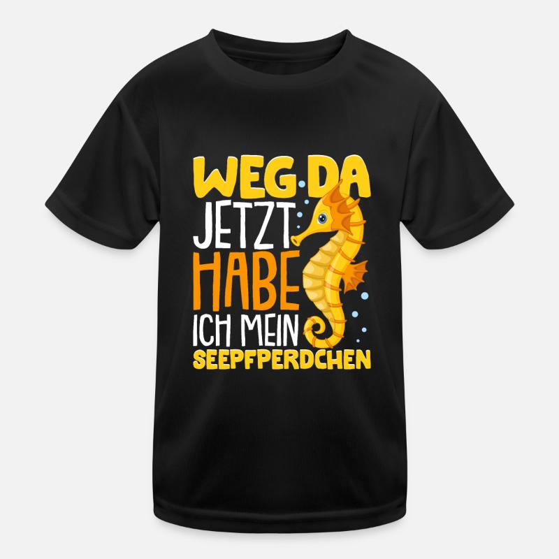 Seepferdchen bestanden Kinder Funktions-T-Shirt