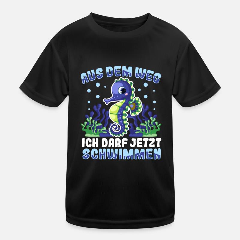 Seepferdchen bestanden Kinder Funktions-T-Shirt