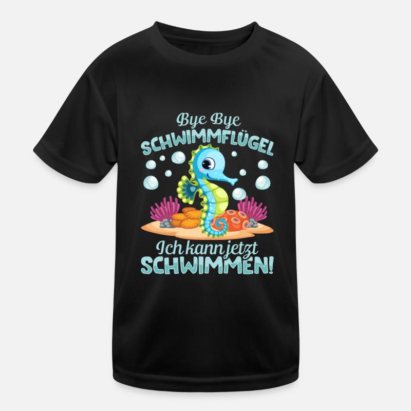 Seepferdchen bestanden Kinder Funktions-T-Shirt