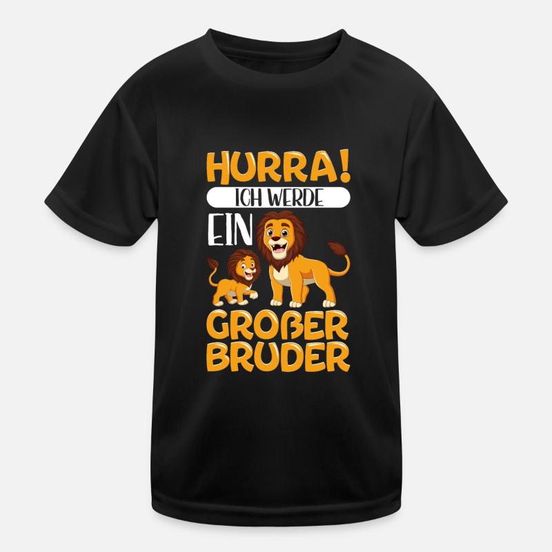 Großer Bruder 2023 Löwe Geschenk Kinder Funktions-T-Shirt