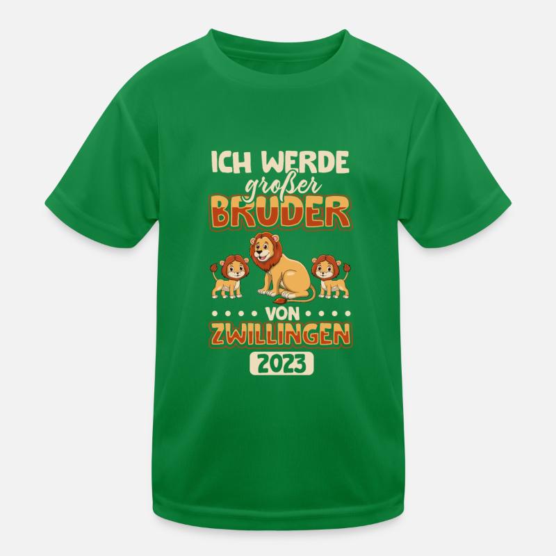 Großer Bruder 2023 Löwe Geschenk Kinder Funktions-T-Shirt