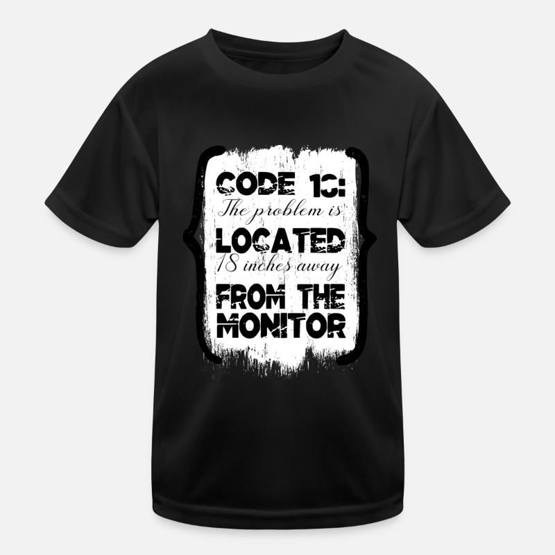 encrypt equestrian hacking computer codes fun - Kinder Funktions-T-Shirt - Schwarz