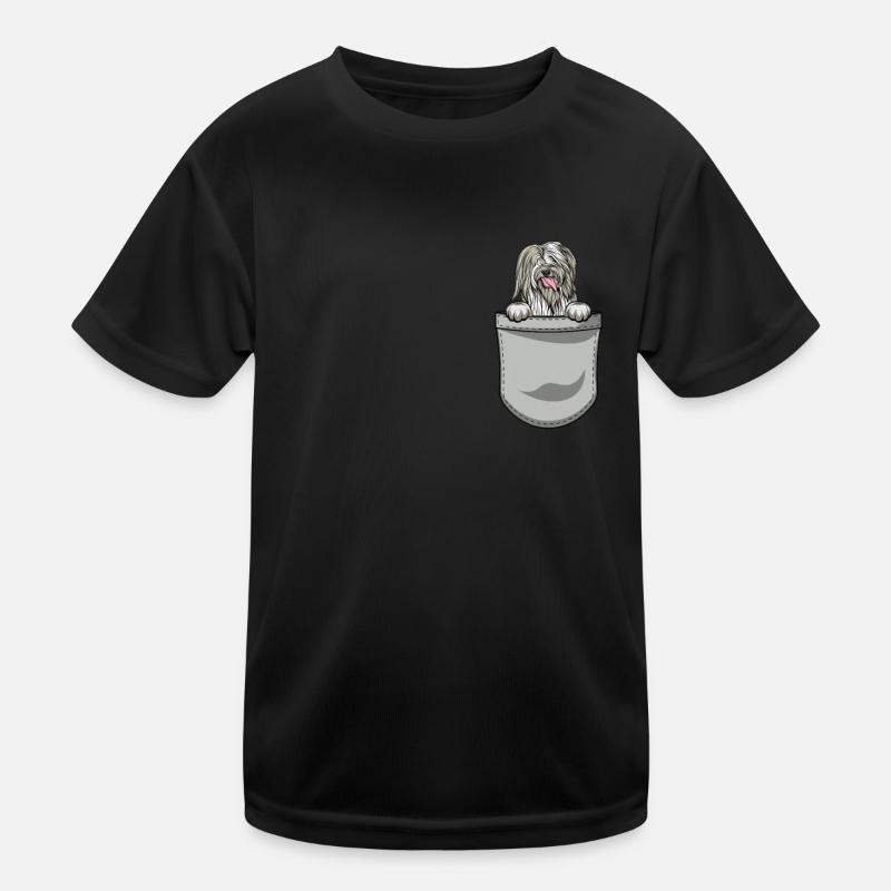 Bearded Collie Gift Dogs Kids Functional T-Shirt