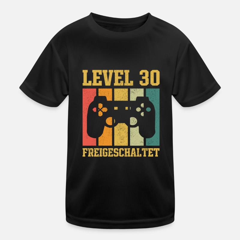 Level 30 freigeschaltet Kinder Funktions-T-Shirt