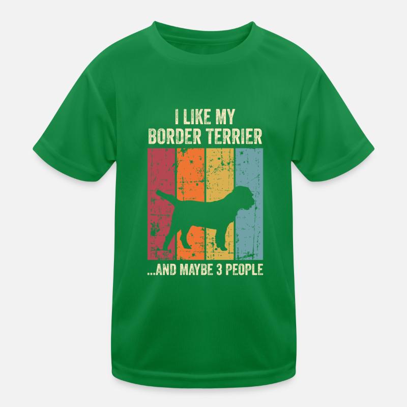 Border Terrier Cadeaux Chiens T-shirt sport Enfant