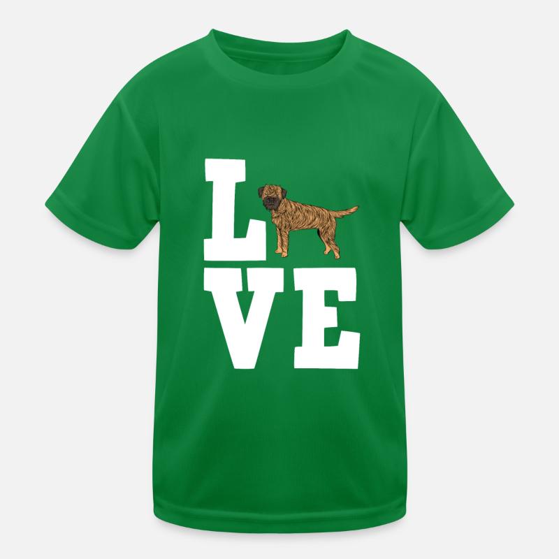 Border Terrier Geschenk Hunde Kinder Funktions-T-Shirt