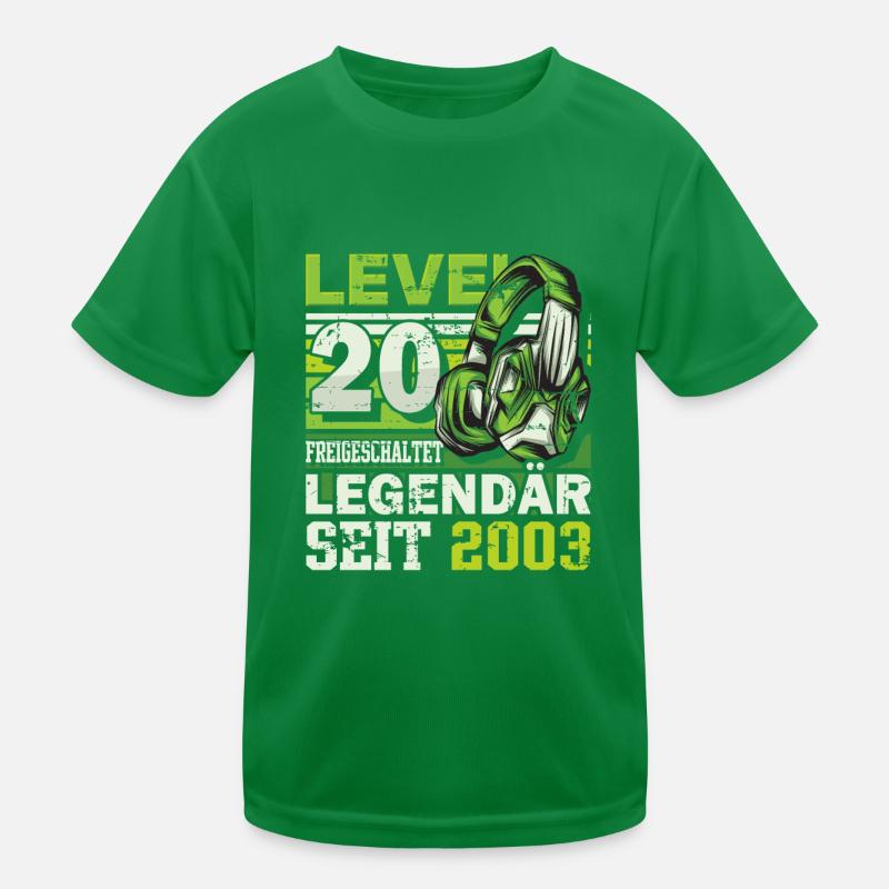 Level 20 freigeschaltet legendär seit 2003 Kinder Funktions-T-Shirt