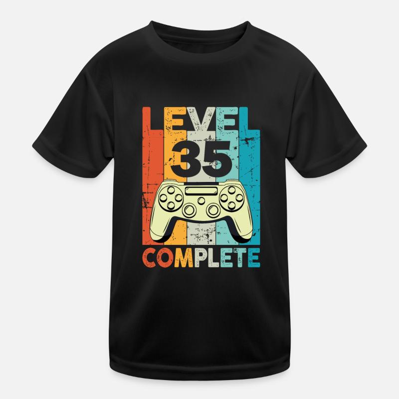 Niveau 35 Anniversaire de jeu complet T-shirt sport Enfant