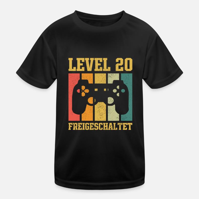 Level 20 freigeschaltet Kinder Funktions-T-Shirt